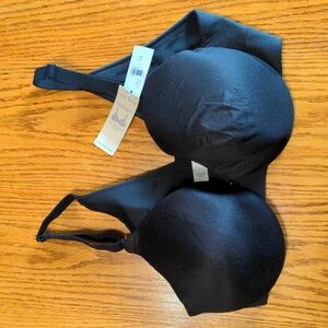 Cacique 36C black satin bra